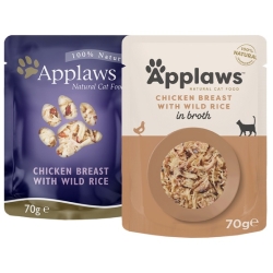 APPLAWS SASZETKA DLA KOTA KURCZAK/DZIKI RYŻ 70g